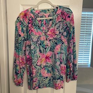 Lilly Pilitzer jungle print blouse